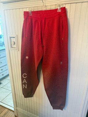Lululemon Team Canada Medium Red Sweatpants